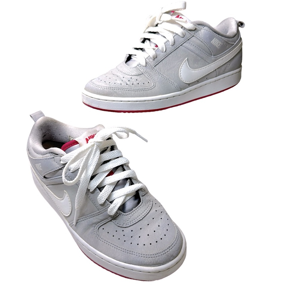 Nike Court Vision Wolf Gray and White Sneakers